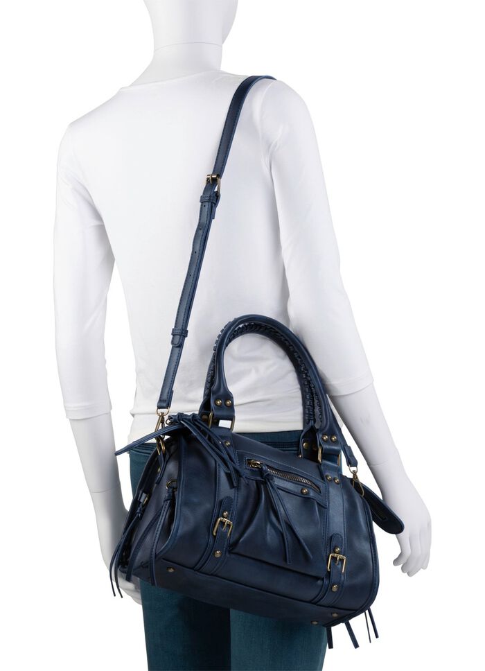 Collezione Alessandro tas met speelse versieringen DONKERBLAUW