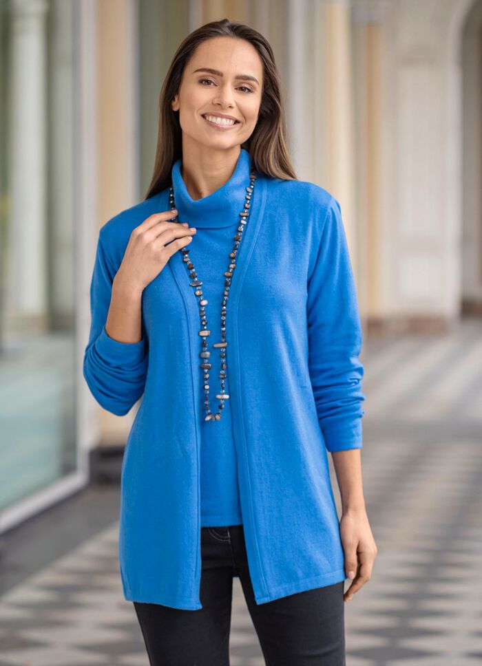 Gebreide twinset in zeer zachte kwaliteit 