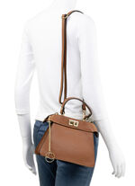 Laurina, mini tas, dames, met afneembare, verstelbare schouderband COGNAC