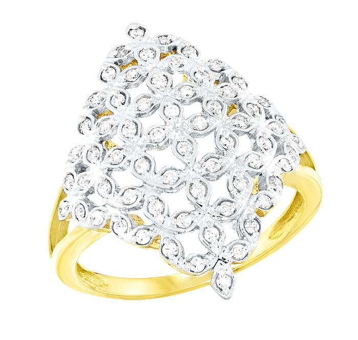 Damesring met 64 briljanten 