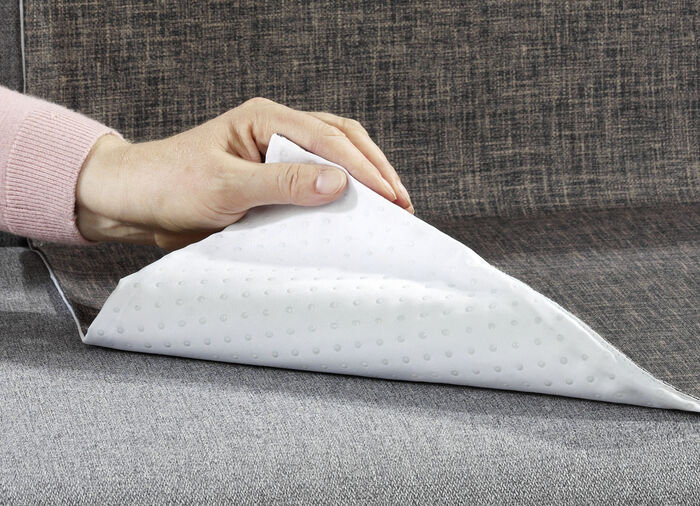 Woonaccessoires van 100% katoen, onderkant 100% scheerwol GROEN