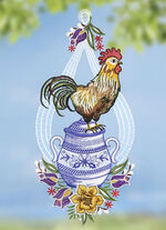 Raamfoto haan van echt Plauenkant 