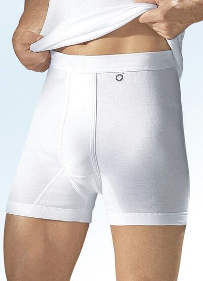 Pfeilring driedelige fijne ribbroek, wit 