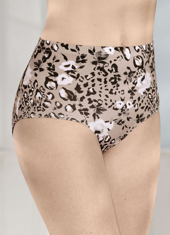 Laurina vierpack slips met mooi printdessin 