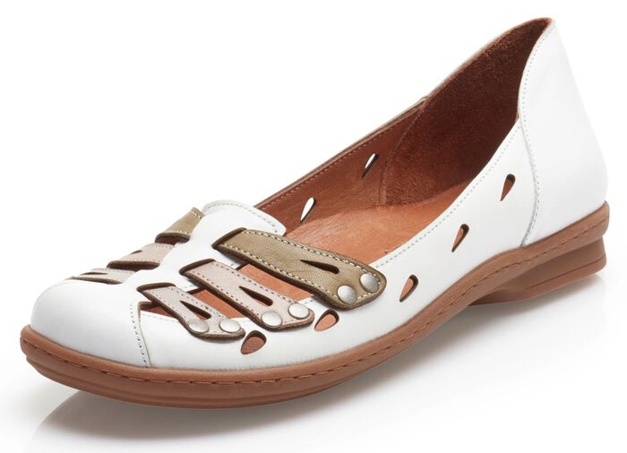 Gemini ballerina met luchtige openingen WIT-MULTICOLOR