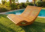 Dubbele schommelbank van duurzaam acaciahout 