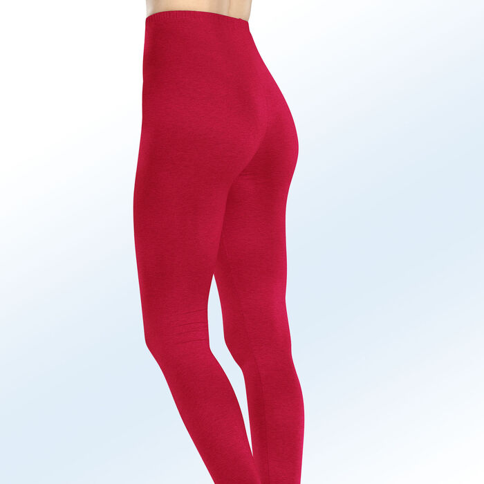 Twee-pack leggings met biologisch katoen 1X ROOD, 1X ZWART