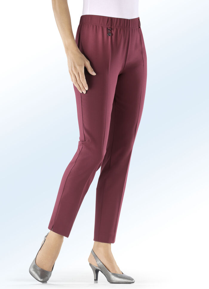 Broek met trendy enkellengte BORDEAUX