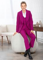 Broekpak in de modieuze kleur fuchsia 