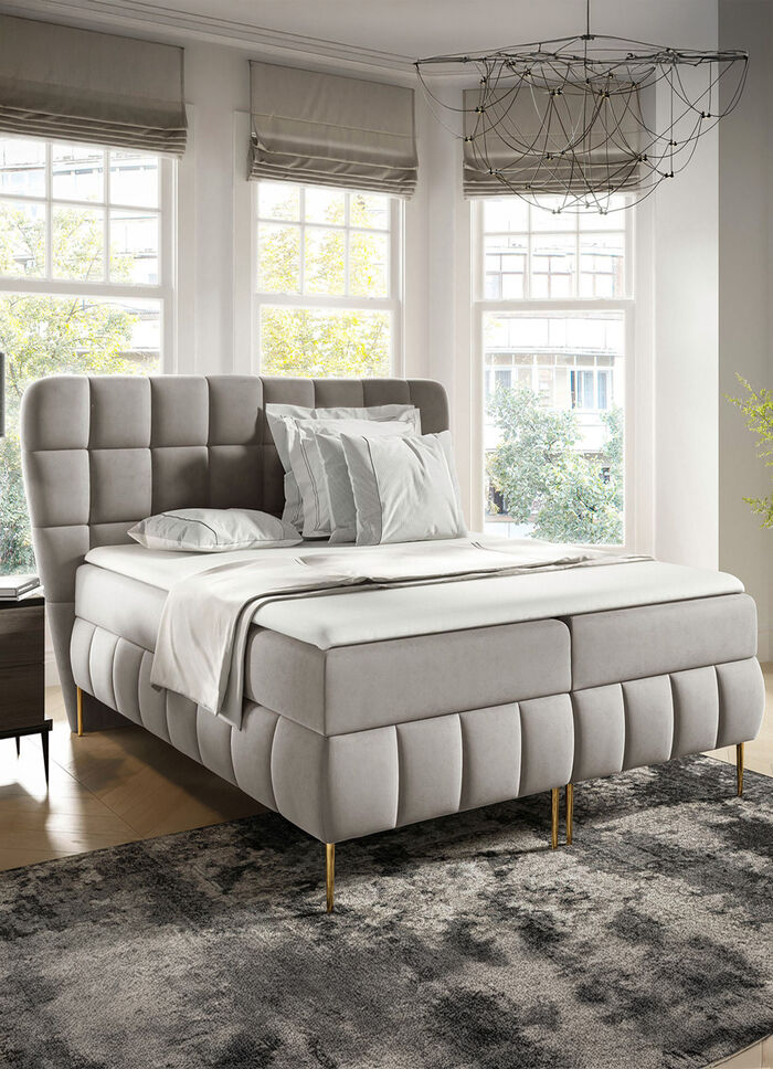 Boxspringbed 120x200 cm CRÈME