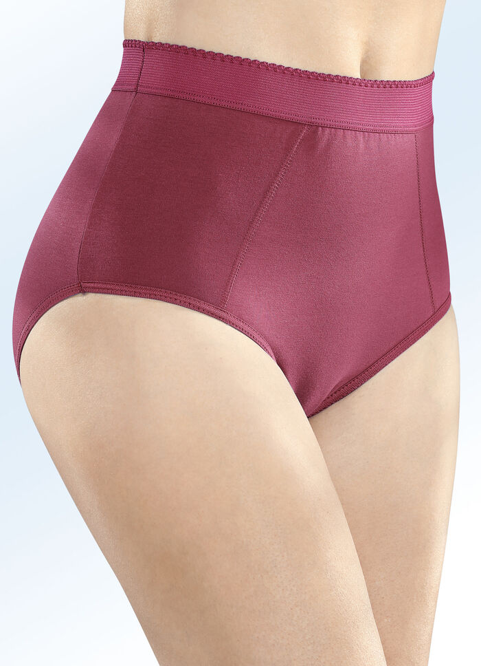 Set van zes gevormde slips met verstevigd buikgedeelte 