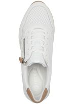 Remonte sneakers met decoratieve perforaties eronder WIT-ZAND
