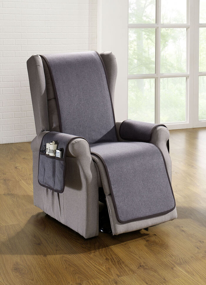 Omkeerbare beschermer met bandrand GRIJS