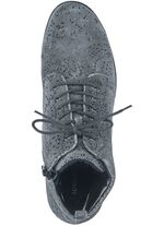 Waldl&auml;ufer veterlaarzen met bloemenreli&euml;f GRIJS