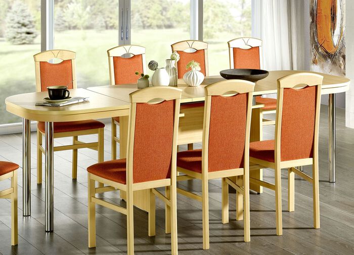 Te verlengen eettafel met melamine oppervlak 