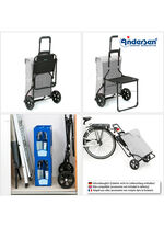 Andersen winkelscooter met zitje ZWART