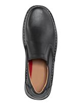 GINO GALANTE, klassieke herenpantoffels, met uitneembaar voetbed ZWART