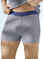 Drie-pak fijne ribbroeken, uni 