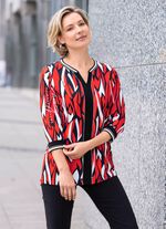 Shirt met zilverkleurig motief 