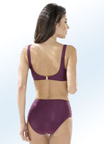 Bikini met uitneembare softcups, plooien en sierlussen 