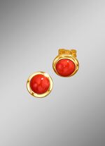 Oorbellen met echte koralen 