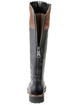 Remonte, gevoerde dameslaarzen, winterschoenen, breedte G, met rits ZWART-KASTANJE