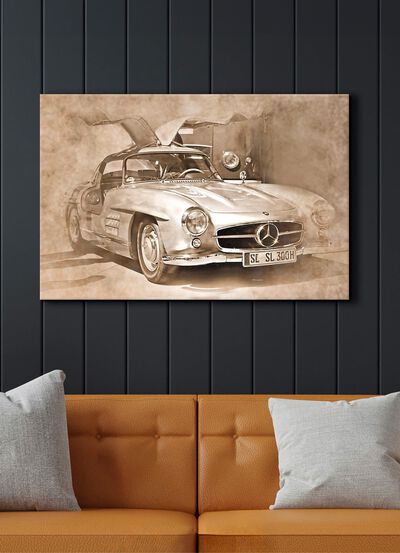 Hoogwaardige canvasafbeelding op spieraam 