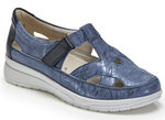 Slippers met luchtige openingen BLAUW