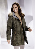 Functionele jas met afneembare capuchon 