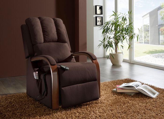 Relaxfauteuil met 2 motoren en opstahulp 