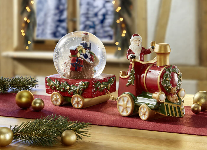 Porseleinen sneeuwboltrein van Villeroy &amp; Boch 