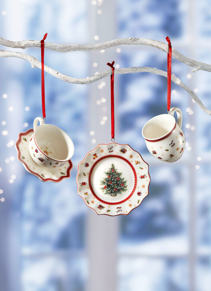 Porseleinen boomhanger van Villeroy &amp; Boch, set van 3 