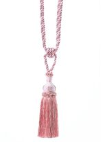 Embrasse met koord, set van 2 OUDROZE