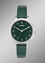 Quartz dameshorloge met metalen kast 