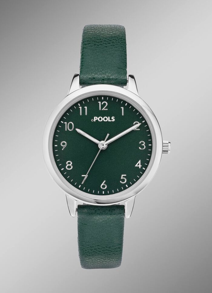 Quartz dameshorloge met metalen kast 