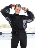 Overhemd met opstaande kraag 