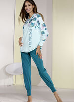 Pyjama van Laurina, met gebogen manchetten 