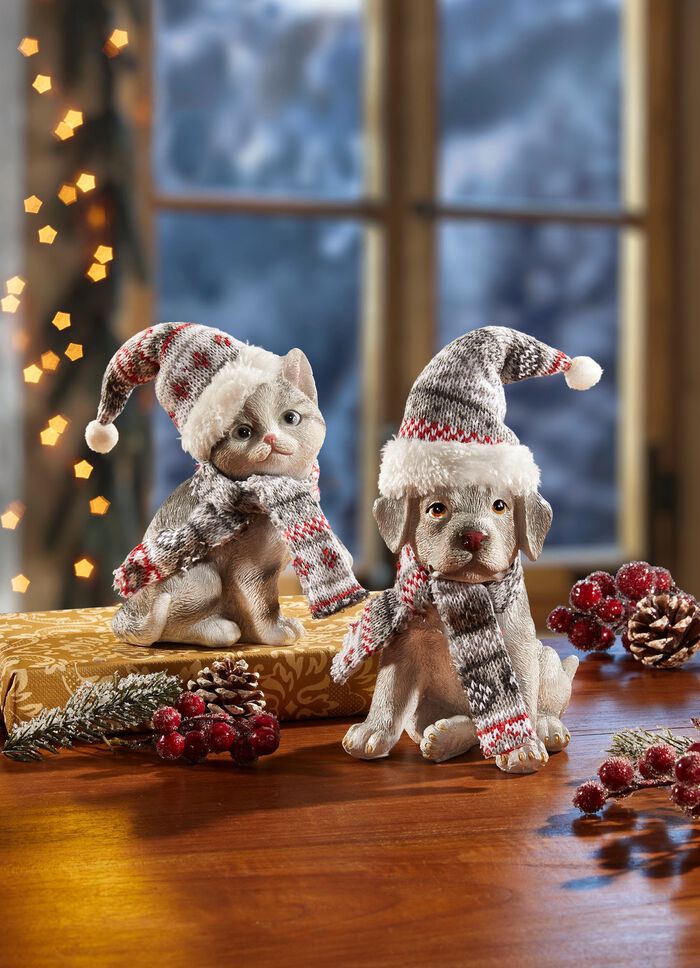 Winterse decoratieve figuren 