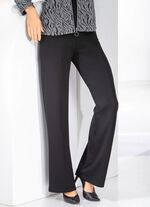 Broek met modieuze wijdte 