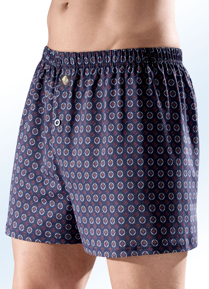 Verpakking met vier boxershorts, met allover dessin 