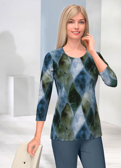 Shirt met 3/4-mouwen 