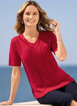 Trui met rekbare structuur 