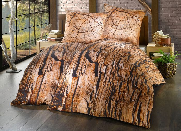 Satijnen beddengoedset met ritssluiting 