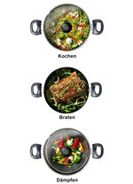 Pannenset van aluminium, 6-delig 