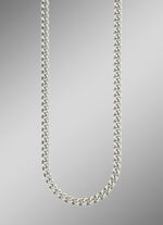 Platina stoeprand ketting 