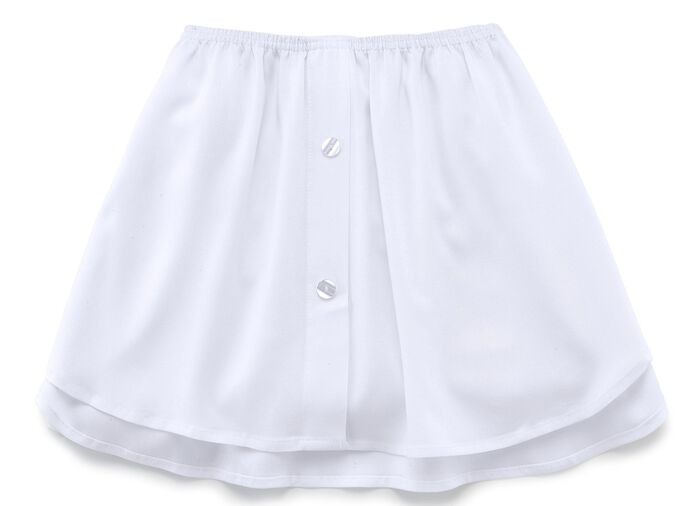 Blousezoom van fijne viscose-jersey WIT