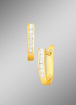 Klassieke oorringen met diamanten 