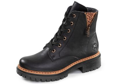 Rieker, trendy dames enkellaarsjes, winterschoenen, met rits 