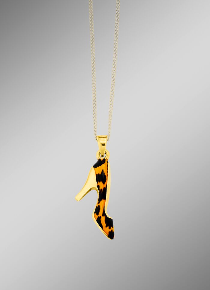 Chique pumpshanger in luipaardmotief 