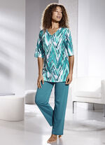 Loungewearset met V-hals 